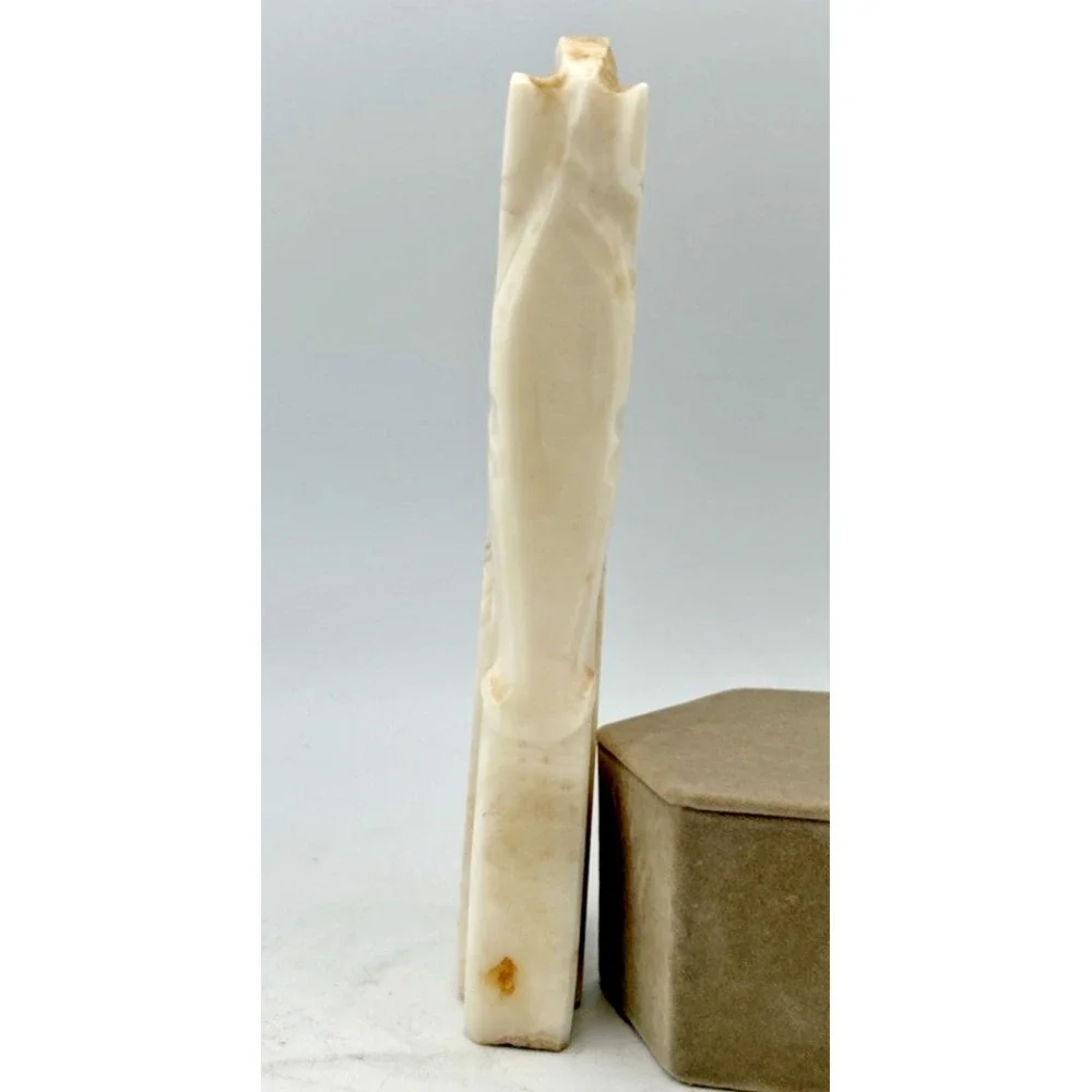 Hand Carved‎ Onyx Horse Head Figure Missing Bottom MCM Aprox 8 Inches
